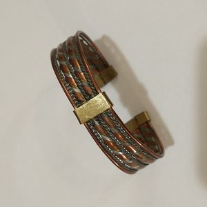 Vintage Copper and Brass Cuff Bracelet
